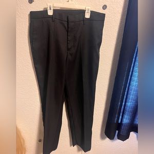 Perry Ellis Portfolio 36x32 Modern Fit Black Dress Pants
